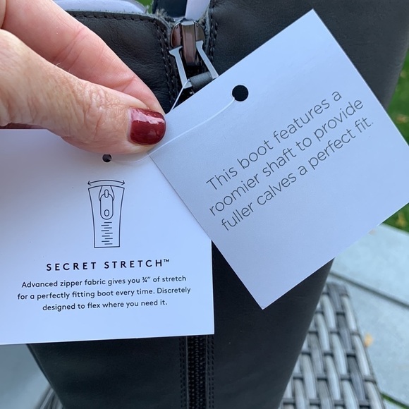 Naturalizer gael dark grey wide calf leather boots - Picture 10 of 16